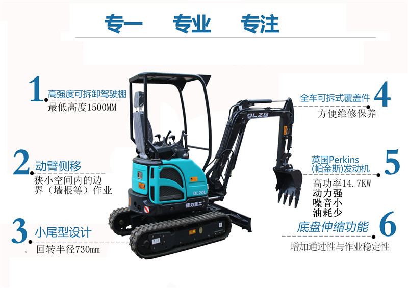 對小型挖掘機的細心檢查